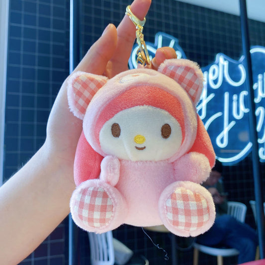 Sanrio- Plaid cloth key chain collection (My Melody)