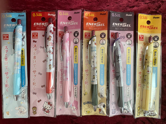 Sanrio- Pentel BLN75 limited edition quick drying 0.5mm full needle tube press gel pen