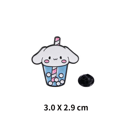 Sanrio Pins (Bubble tea) - Cinnamoroll