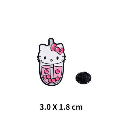 Sanrio Pins (Bubble tea) - Hello Kitty