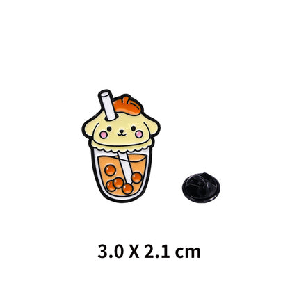 Sanrio Pins (Bubble tea) - Pompompurin