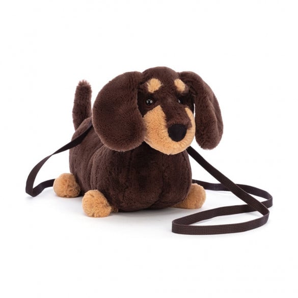 Jellycat- Otto Sausage Dog Bag Soft Stuffed Plush (Authentic)