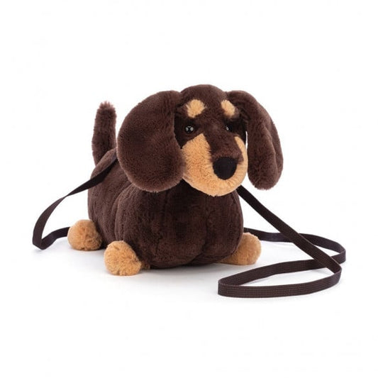 Jellycat- Otto Sausage Dog Bag Soft Stuffed Plush (Authentic)