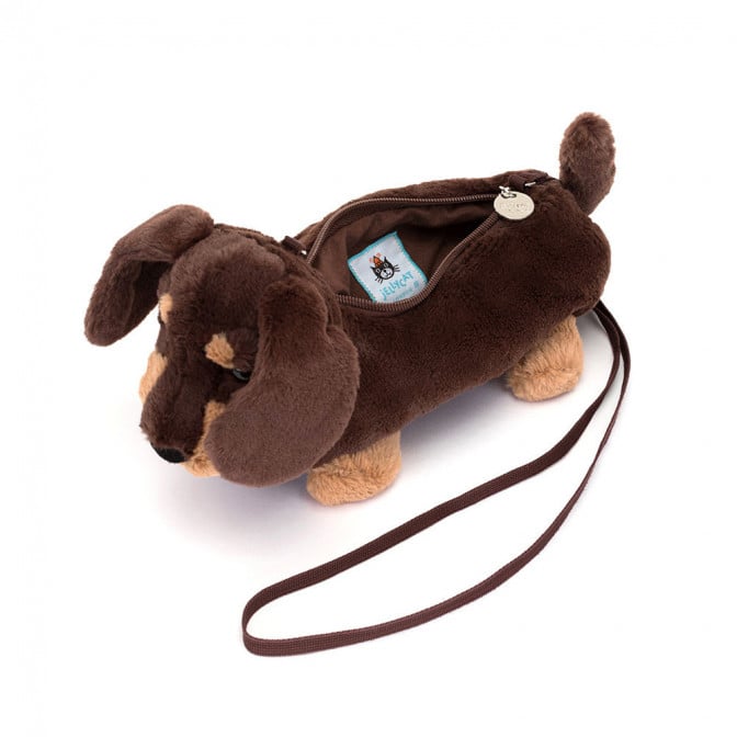 Jellycat- Otto Sausage Dog Bag Soft Stuffed Plush (Authentic)